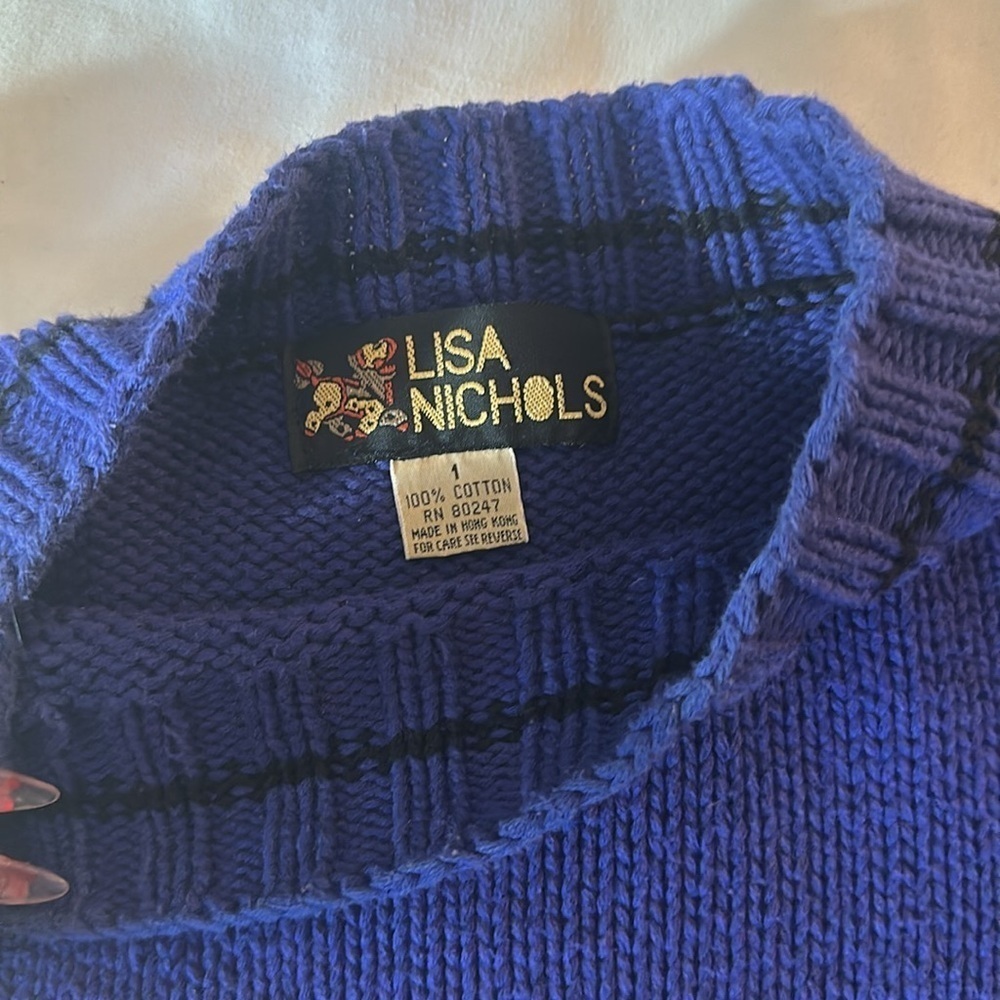 Lisa Nichols purse sweater vintage, super rare - Picture 3 of 6